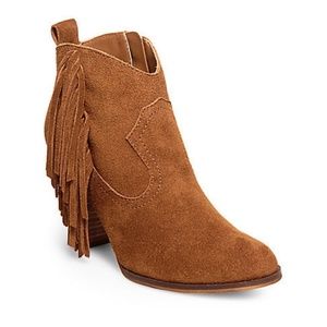 Steve Madden Brown Suede Ankle Booties